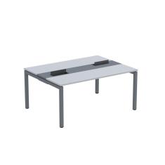 Imagem de Mesa Plataforma Dupla com Pé de Aço para Coworking 160x120 Pdc16/12/2p Cinza/Grafito