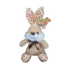 Imagem de Coelho Pelúcia Páscoa C/ Laço Decoração Cesta Festa 30 Cm - Fizzy, Mar