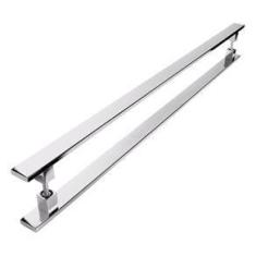 Imagem de Puxador De Inox Para Porta Pivotante Madeira Vidro 80Cm