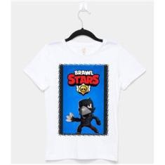 Imagem de Camiseta Infantil Game Brawl Stars Kit Com 2 Peças