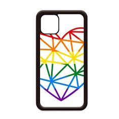 Imagem de Capa Rainbow Gay LGBT coração de modelagem lésbica para iPhone 12 Pro Max para Apple Mini Mobile Case Shell