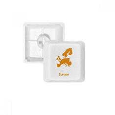 Imagem de Yellow Europe Ilustration Map Pattern Keycap teclado mecânico PBT Gaming Upgrade Kit
