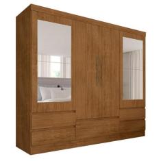 Imagem de Roupeiro Casal Com Espelho 4 Portas Camilla Freijó - Móveis Arapongas