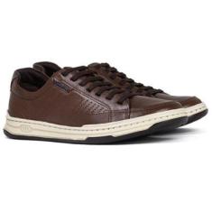 Imagem de Tênis Masculino Democrata Denim Jay Casual Couro Cadarço Elástico Conforto 151401-Masculino