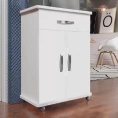 Imagem de Balcão Multiuso/ Buffet 2 Portas 1 Gaveta com Rodízio - Bella Vercelli 480