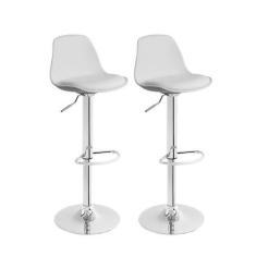 Imagem de Kit 2 Banquetas Altas Para Cozinha E Bar Giratória Cromada - Best