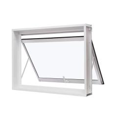 Imagem de Janela de Aço Maxim-Ar 50x50cm Vidro Liso Qualitysol Ramassol Branco