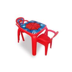 Imagem de Mesa Mesinha Infantil Com 2 Cadeiras Aranha