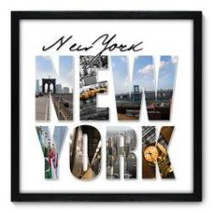 Imagem de Quadro Decorativo - New York - 50cm x 50cm - 015qnmcp