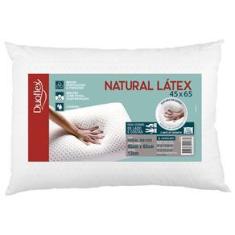 Imagem de Travesseiro Duoflex Natural Látex Altura 13 cm em Espuma 100% Látex com Capa Percal 200 Fios 43 x 63 cm –  