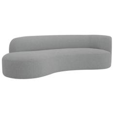 Imagem de Divã Recamier Orgânico Tokyo 160cm Lado Esquerdo Bouclé Cinza