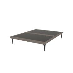 Imagem de Estrutura para Cama Japonesa Toquio Casal Linho Marrom