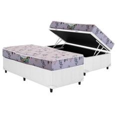 Imagem de Cama Box Baú Solteiro: Colchão Espuma Herval D28 St. Louis + Base Crc