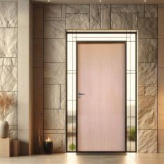 Imagem de Kit Porta de Madeira Lisa Curupixá 210x72cm Batente 14cm Uniportas