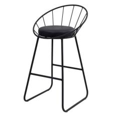 Imagem de Banqueta Cozinha Banco para Bancada Sunset Média Área Gourmet Churrasqueira Preto