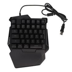 Imagem de Teclado Mecânico, Teclado para Jogos Teclado para Jogos Com Uma Mão Teclados de Computador Com 35 Teclas Teclados Retroiluminados Coloridos para PC Interface USB Profissional RGB