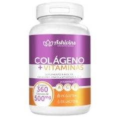 Imagem de Colágeno + Vitaminas - Ashivins - 360 Caps - 500 Mg