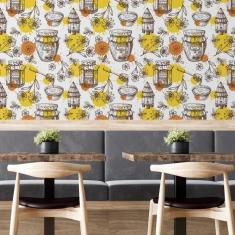 Imagem de Papel De Parede Adesivo Mel Artístico N05209 0,58X3,00M