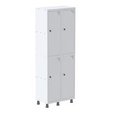 Imagem de Guarda Volume Roupeiro 4 Portas Aço Grp 502/4 Pandin Móveis Branco
