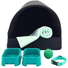 Imagem de Kit Cachorro Gato Cama Caminha Tunel Manta Mantinha Brinquedo Médio -