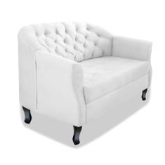 Imagem de Namoradeira Julia A02 Suede - Doce Sonho Móveis Cor Branco