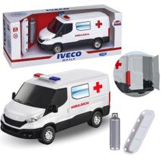 Imagem de Iveco Daily Ambulância Van Miniatura Com Acessórios - Usual Brinquedos