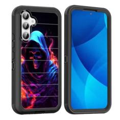 Imagem de smauncucn Capa para Galaxy S24, corpo inteiro, à prova de choque, proteção contra quedas, à prova de poeira, resistente, 3 camadas, militar, resistente, durável, capa para Samsung Galaxy S24 de 6,2