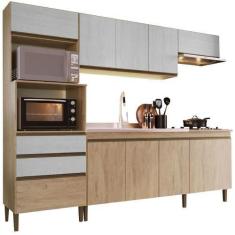 Imagem de Cozinha Compacta Ariel 10 Portas 2 Gavetas Sem Tampo Casamia 250X201x5