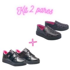 Imagem de Combo tênis volta as aula mais tênis calce facil Slip On da magia de criança do 23 ao 36 -Feminino