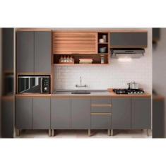 Imagem de Cozinha Modulada Telasul Thela Macadâmia Thela Macadâmia 5 Peças (2Aér