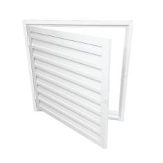 Imagem de Portinhola Porta Alçapão Em Aço Resistente Laminado Branco Abrigo Aces
