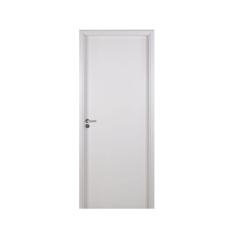 Imagem de Kit Porta de Madeira Lisa 215x94cm com Batente de MDF Ultra 10cm Melamínico MGM Branco