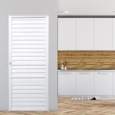 Imagem de Porta de Alumínio Palheta 210x86cm Fortline Atlântica Branco