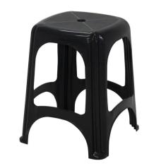 Imagem de Kit 2 Banqueta Tramontina Niteroi Em Polipropileno Preto