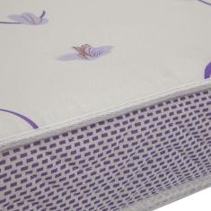 Imagem de Cama Solteiro Simba Pés Madeira Natural com Colchão D20 - Reller Móveis