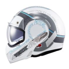 Imagem de Capacete Texx Esc Stratos 180 Topographic Branco Azul 60 [f016]