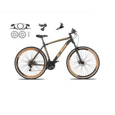 Imagem de Bicicleta aro 29 Ksw Xlt 24v Câmbios Shimano Freios Hidráulicos Garfo com Suspensão Pneu Faixa Bege - Preto/Laranja
