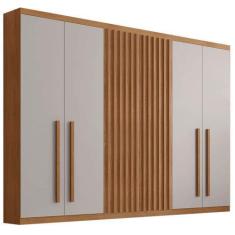 Imagem de Guarda Roupa Riviera Casal 6 Portas 6 Gavetas Rufato Cor Naturale Off
