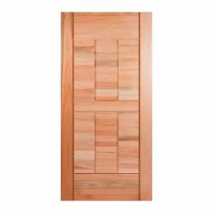 Imagem de Folha de Porta Maciça 210x100cm Eucalipto Pm96 Cruzeiro Portas Marroml Nude