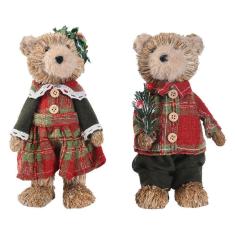 Imagem de Enfeite De Natal Casal De Urso Crespinho 23x12x08 1108078