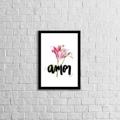 Imagem de Quadro Decorativo Palavra Amor 45x34cm