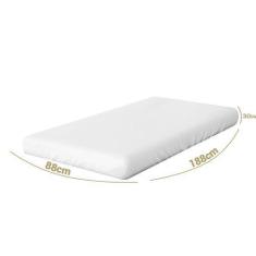 Imagem de Protetor De Colchão Solteiro Box Capa De Colchão Branco Com Elástico D