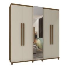 Imagem de Guarda-roupa Munique C/espelho Cinamomo/off White  Rv M veis