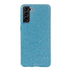 Imagem de Capa com glitter premium para Samsung Galaxy S21 Ultra S23 S22 S20 FE S10 E S9 Plus A51 A71 A52 A72 A50 A70 A21S A40 A53 Capa de telefone, azul, para S22 Ultra