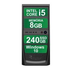 Imagem de Computador Pc Cpu Intel Core I5 8Gb Ssd 240Gb Windows 10 Hdmi Full Hd