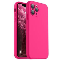 Imagem de Vooii Capa compatível com iPhone 11 Pro, silicone líquido atualizado com [bordas planas] [proteção da câmera] [forro de microfibra macio antiarranhões] capa de celular para iPhone 11 Pro de 5,8