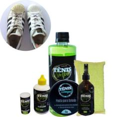 Imagem de Kit Limpeza E Proteção Completa P/ Calçados Tênis Limpo