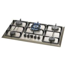 Imagem de Cooktop a Gás Fischer 5Q TC com 5 Bocas Inox Escovado, UNICA