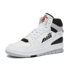 Imagem de Avia 821 High Top Sneakers for Men, Indoor or Outdoor Mens Basketball Shoes - White/Black Trim, 5.5 Medium