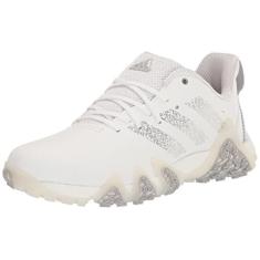 Imagem de adidas Tênis de golfe masculino Codechaos 22 Spikeless, Calçado branco/prata metálico/cinza dois, 41